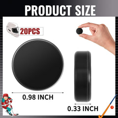 Liliful silicone hockey pucks resist wear for lasting table games.