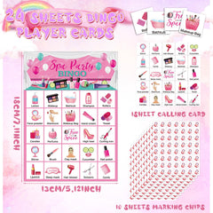 Liliful spa party bingo markers provide clear coverage for quick marking
