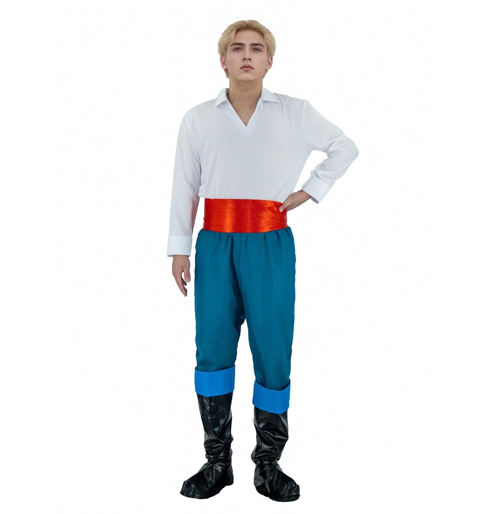 LILLIWEEN Prince Eric costume belt, adds authentic detailing for a polished cosplay outfit.