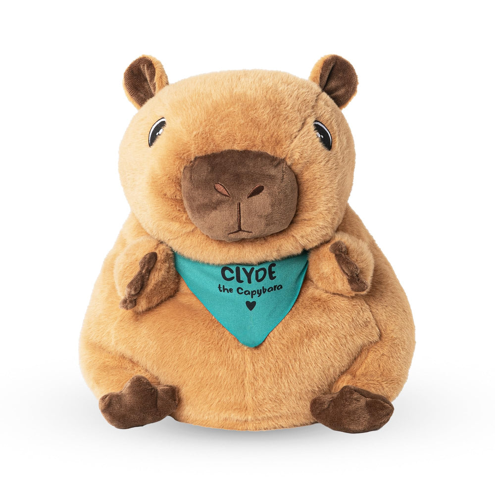 Lilly's Love Clyde the Capybara plush front view, calming sensory comfort.