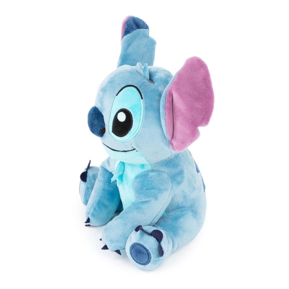 Decor-ready Lilo & Stitch bank sits on a shelf in a kid's room.