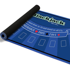 LILXIU poker mat with large playing surface for multi-player home games.