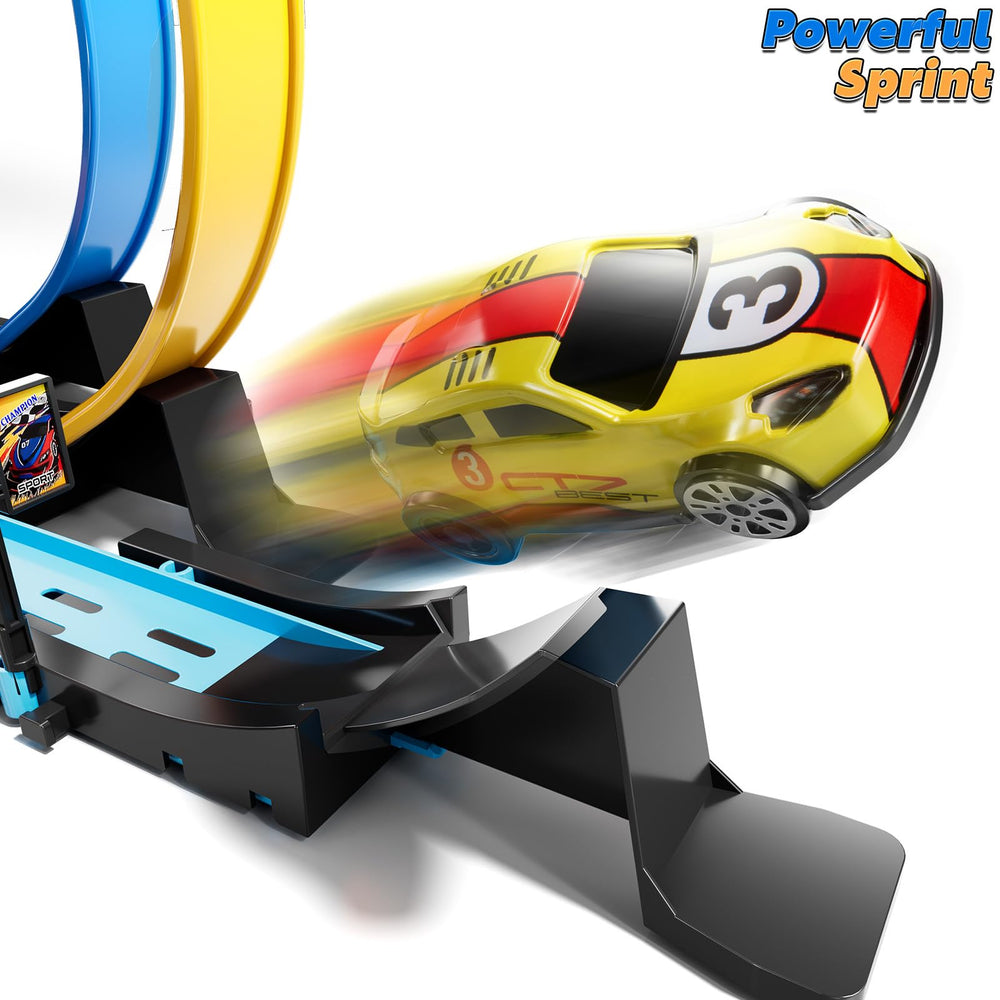 LILYBUDS 360-degree loop track delivers exciting spins during playtime.