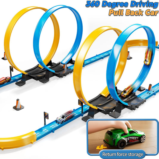 LILYBUDS race track set shows simple assembly and quick setup for busy families.