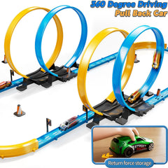 LILYBUDS race track set shows simple assembly and quick setup for busy families.