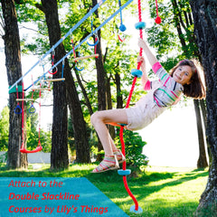 Lily's Things ninja rope with five-foot holds for secure footing