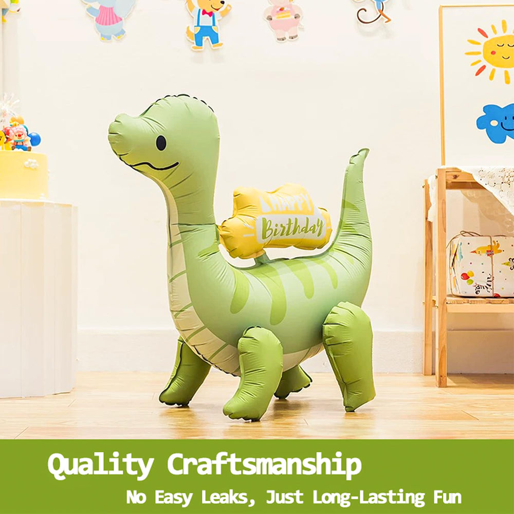 LilyZheng 5-pack dino balloons deliver a complete party decorating kit.