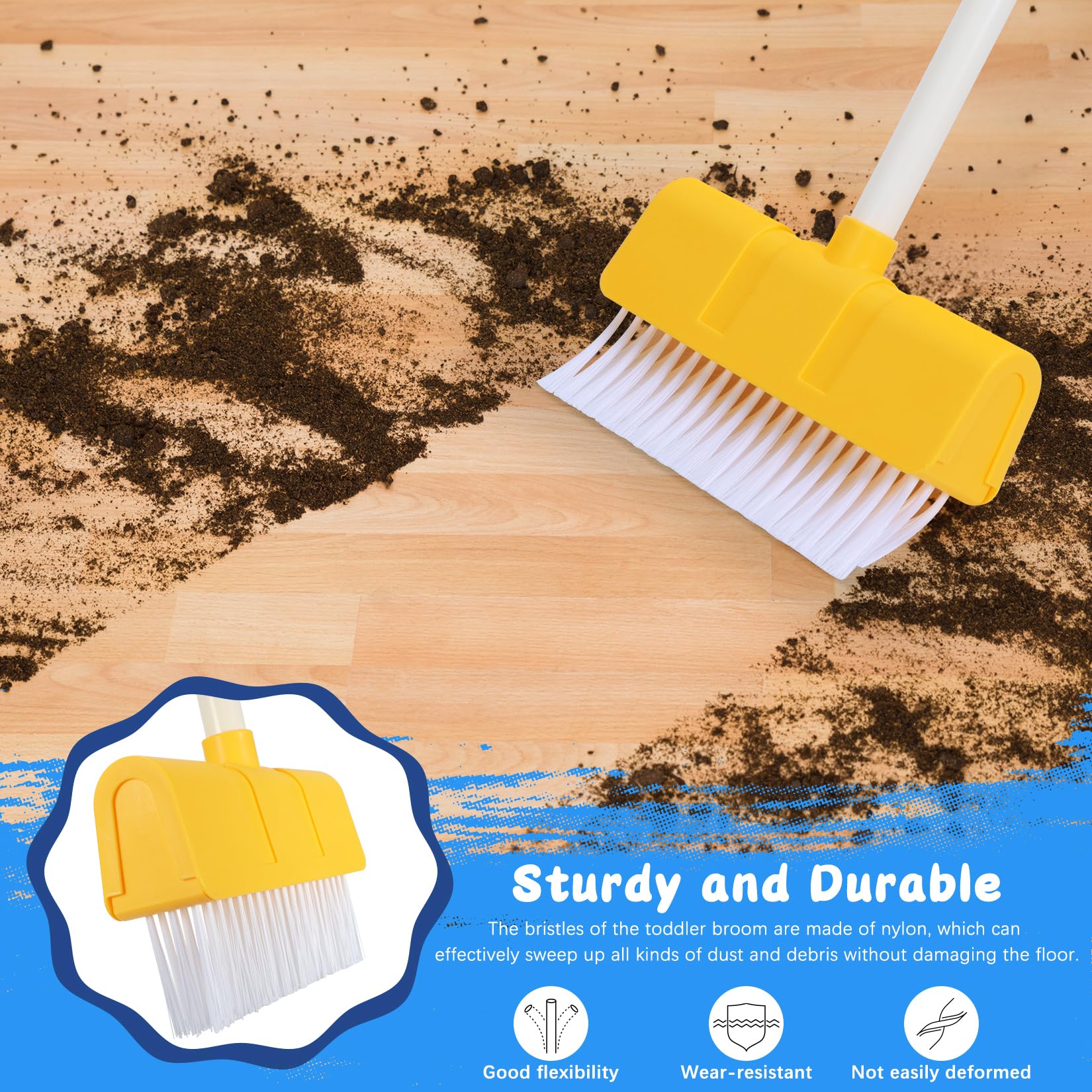 LIMIROLER kids cleaning playtime image captures role-play and responsibility during chores.