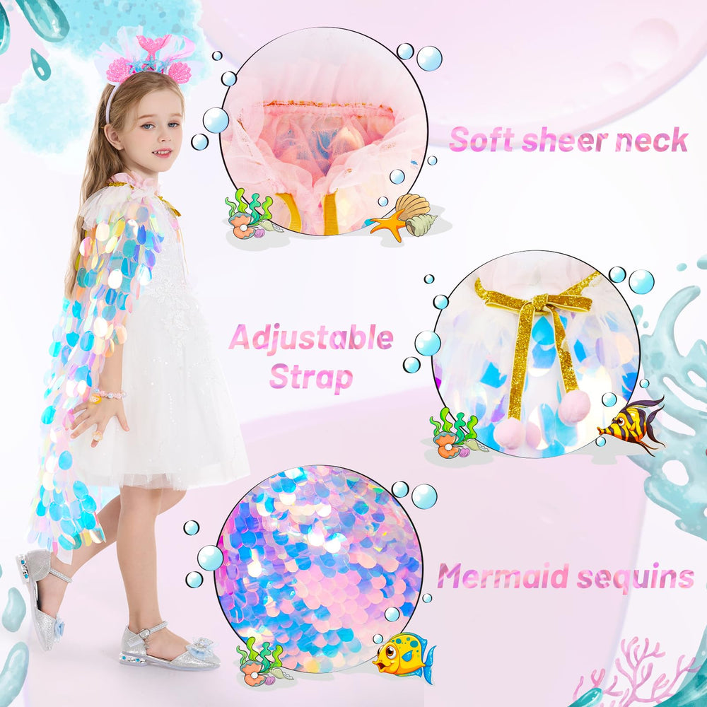 LIMIROLER mermaid tail bag helps keep outfits organized during play.