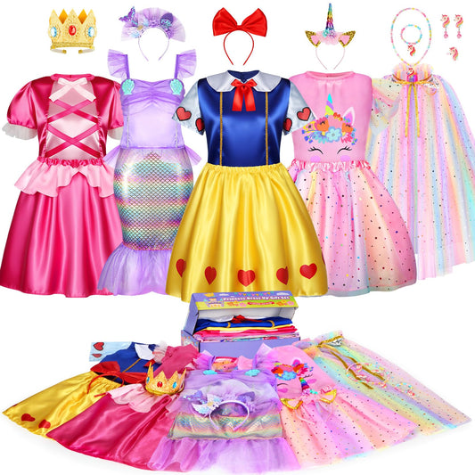 LIMIROLER princess dress set 1 with soft fabrics for comfy playtime