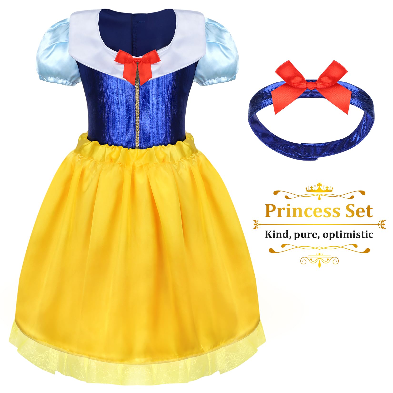 LIMIROLER princess earrings complete the dress-up set for pretend events.