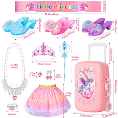 LIMIROLER princess luggage storage box keeps toys organized and portable