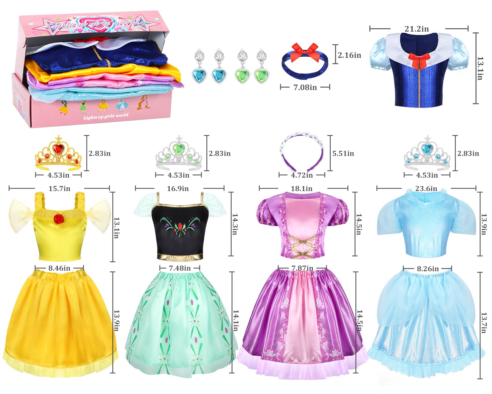 LIMIROLER azure princess skirt pairs easily with tops for creative outfits.
