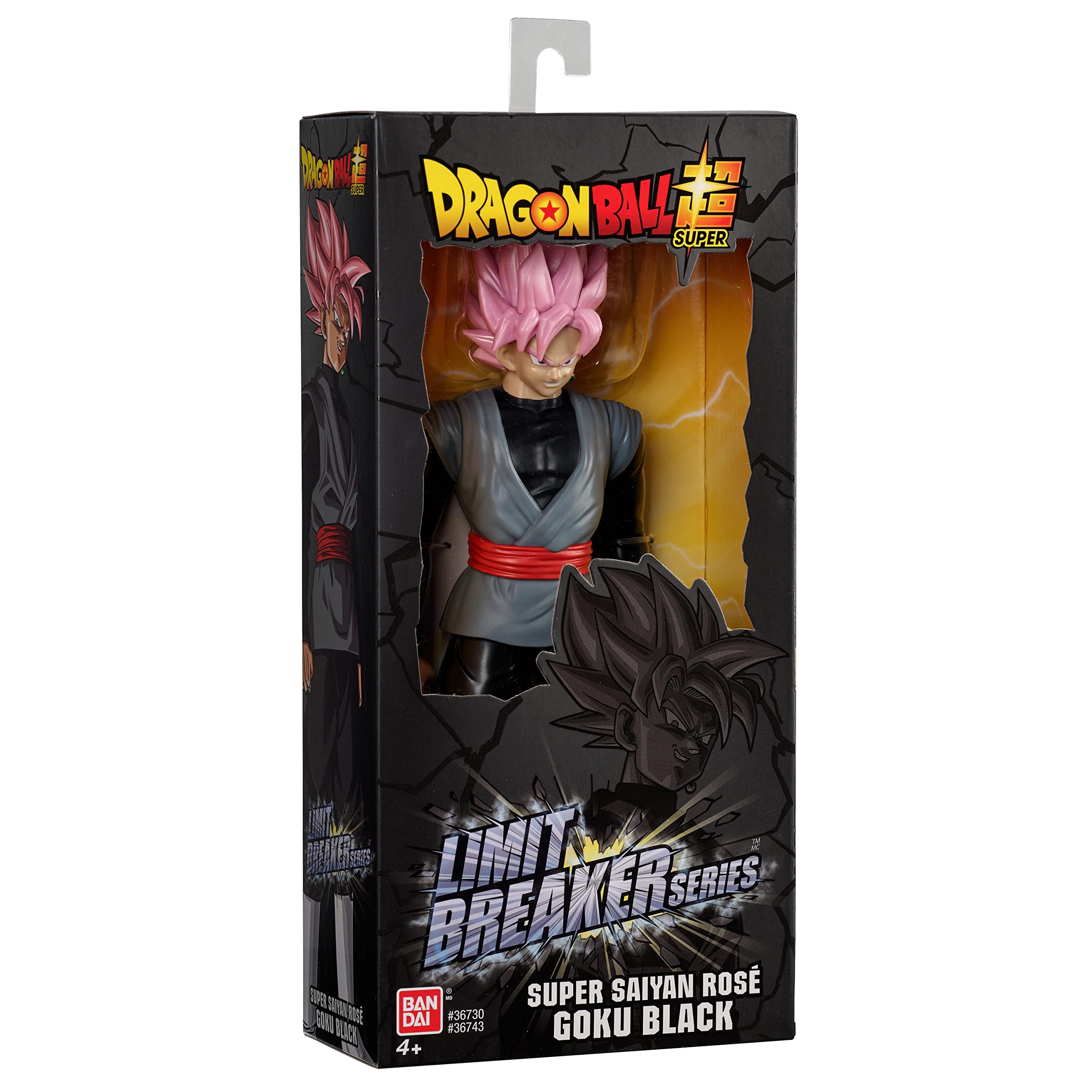 Goku Black Rose figure with 5-point articulation for dynamic poses.