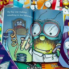 Fly Guy complete adventures on the shelf, ideal for early readers practicing new skills.