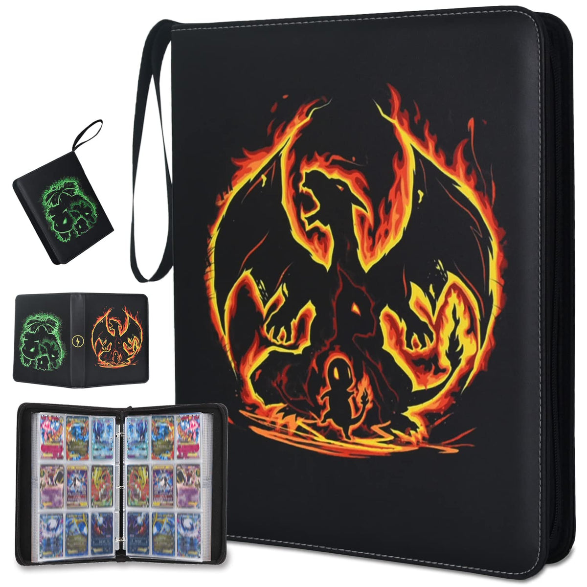LIMSTDIC card binder front cover with 9-pocket system for neat organization