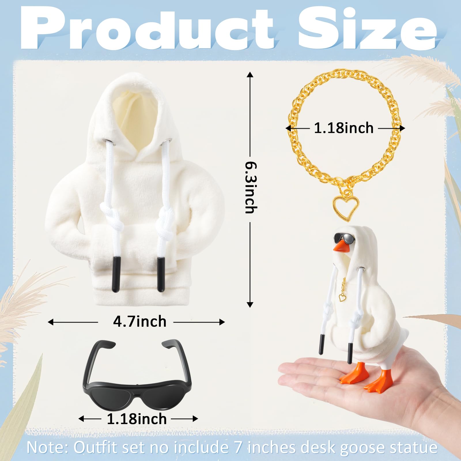 linastu black sunglasses with hoodie—adds stylish contrast for the desk goose.