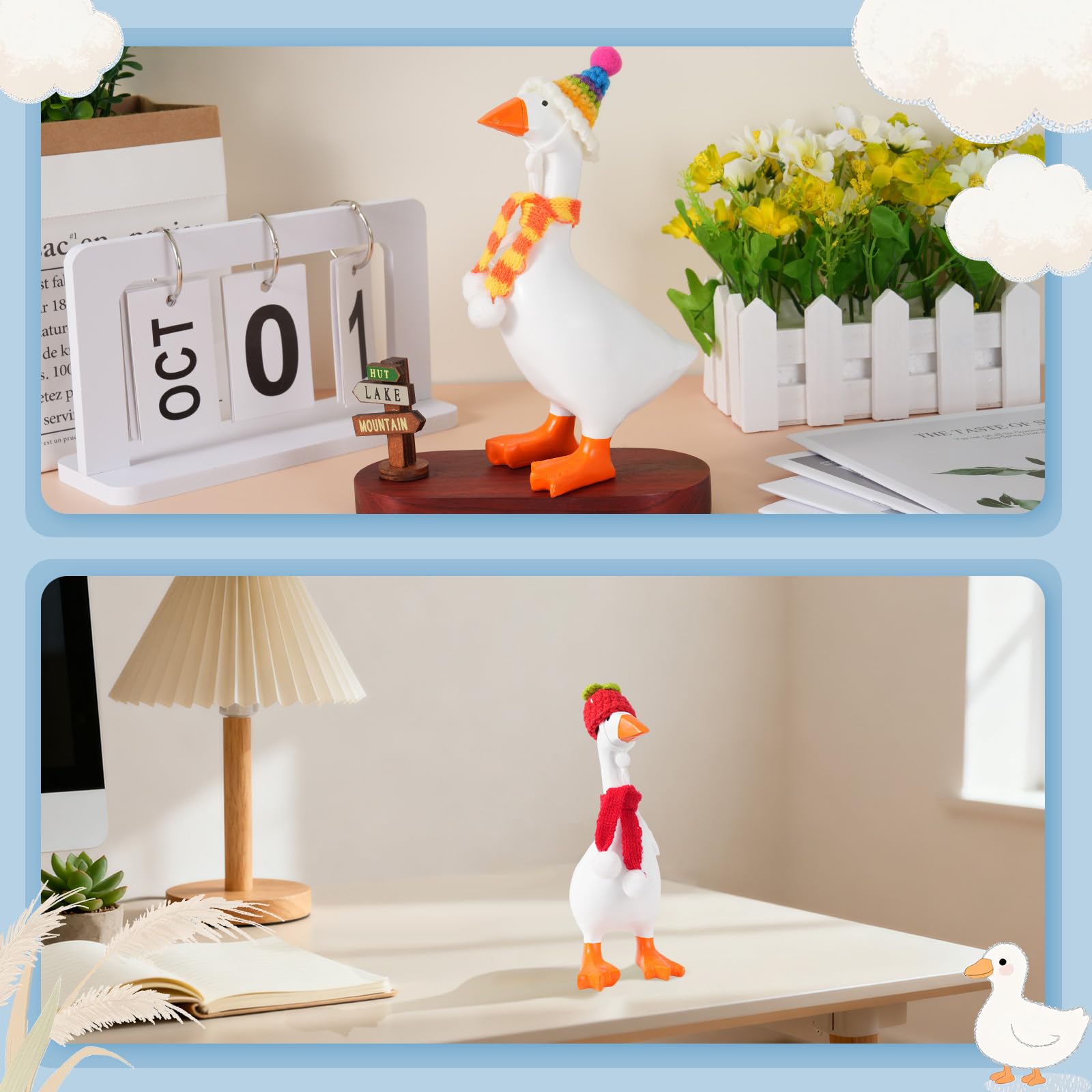 Linastu vibrant hues brighten your workspace with playful decor.