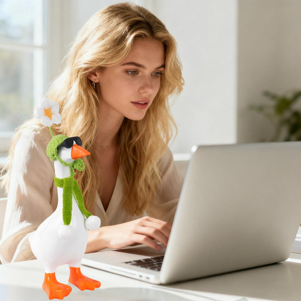 Linastu desk goose photo prop setup sparks creative scenes