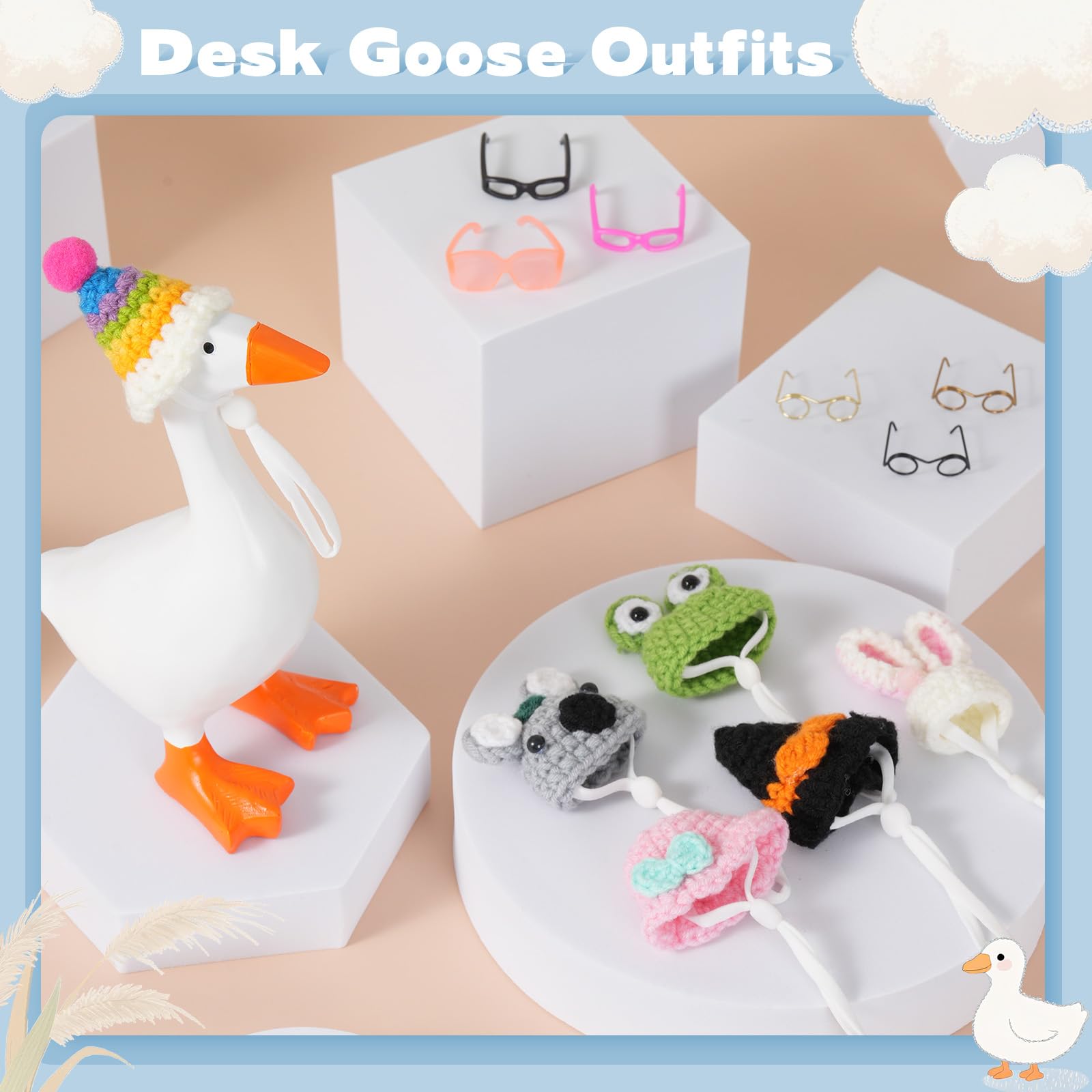 linastu mini sunglasses for desk goose showcase playful character.