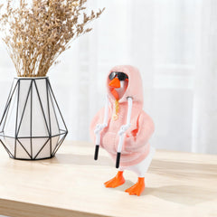 Linastu gift-ready desk goose outfit, ready to delight pink lovers