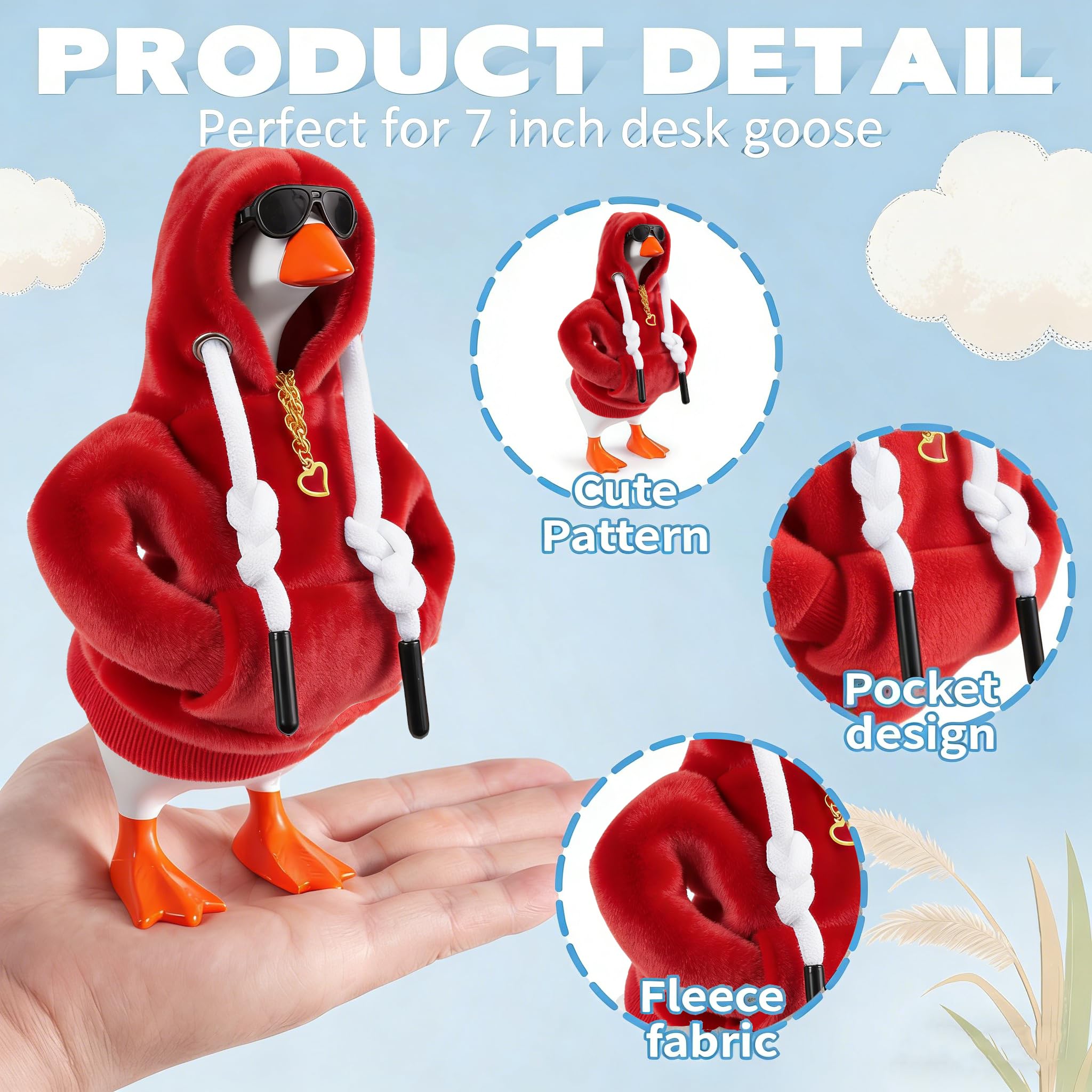 Linastu heart necklace for desk goose adds playful charm.