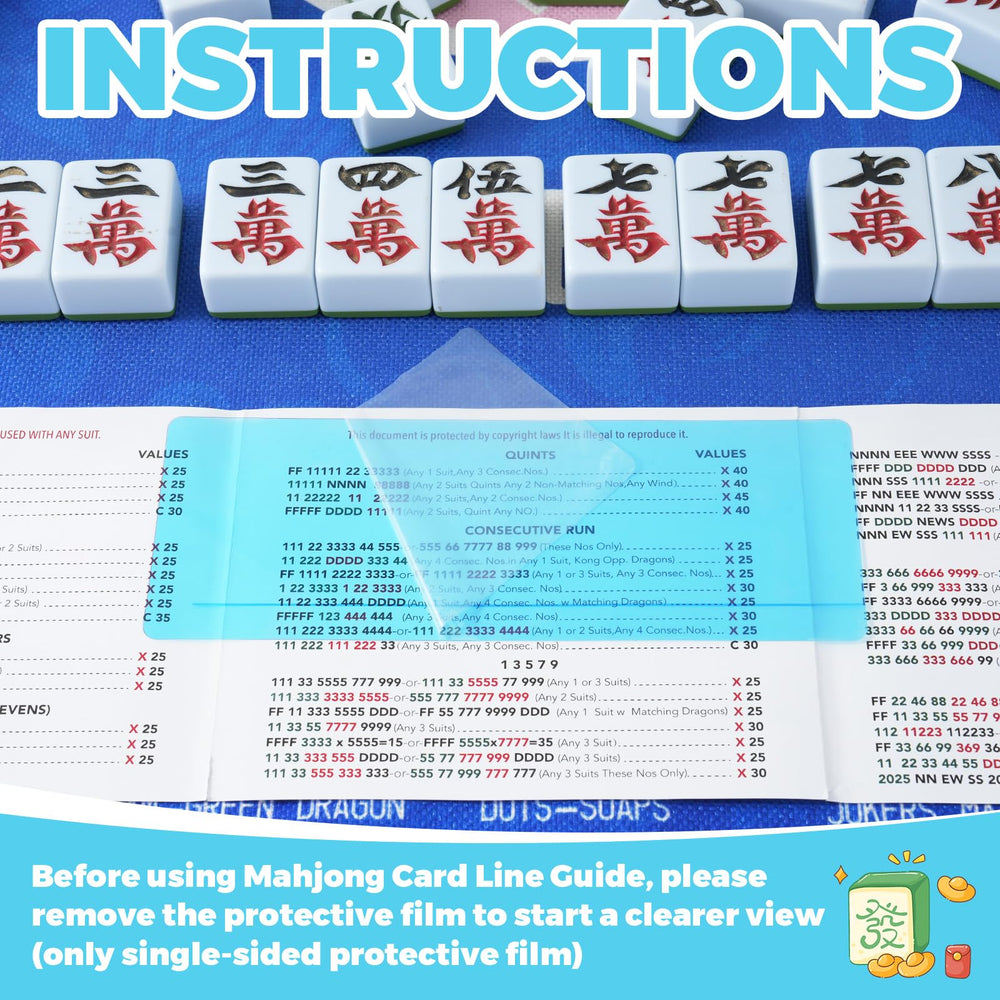 Colorful Linastu Line Finder package enhances group mahjong sessions.