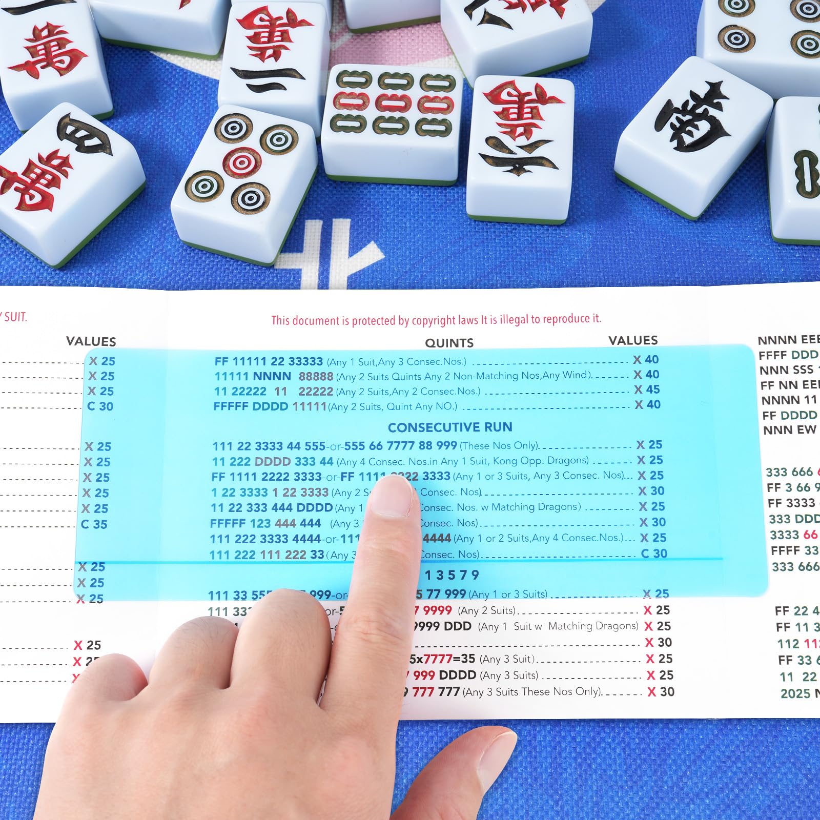 Linastu Mahjong Line Finder green variant helps focus on winning moves.