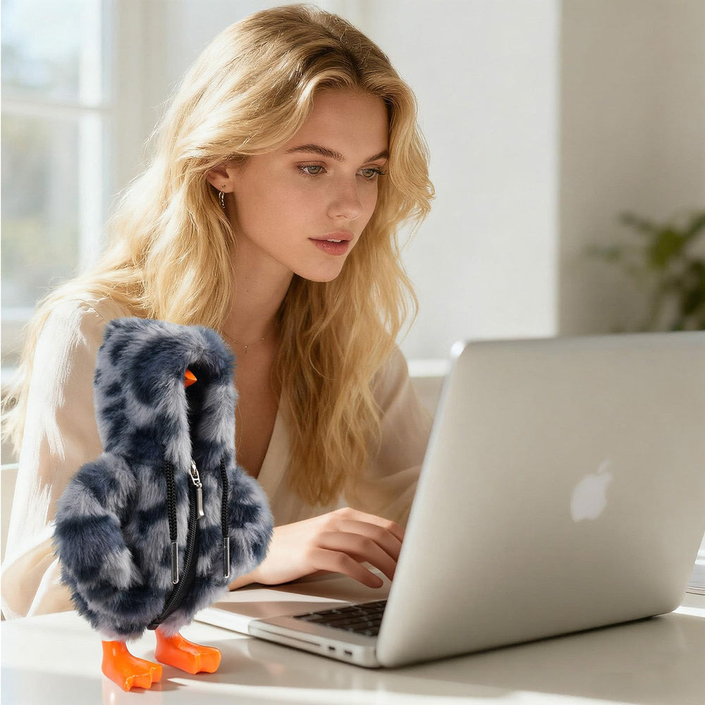 Linastu office desk goose decor to enhance a modern workspace