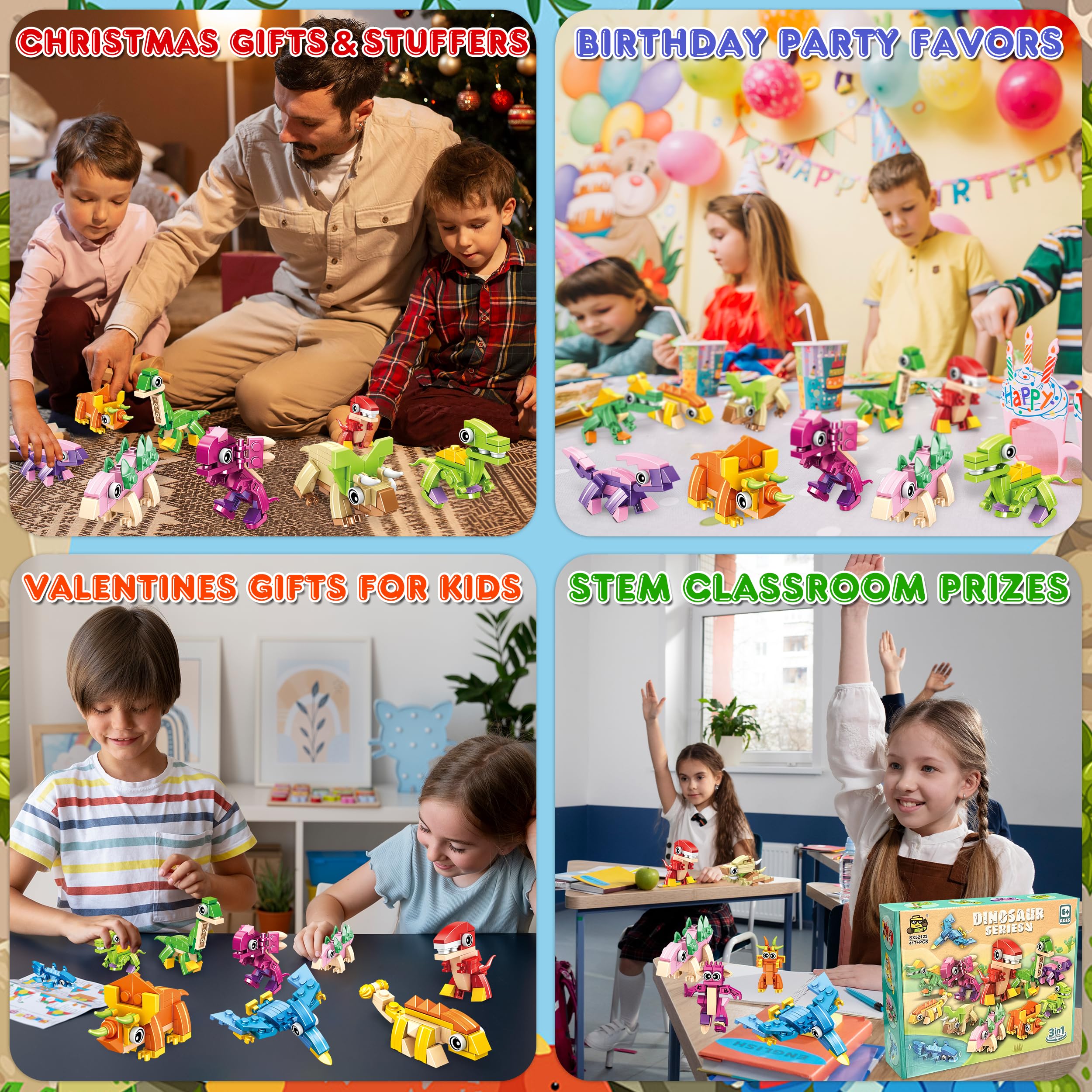LINAYE dinosaur blocks used as classroom prizes and rewards