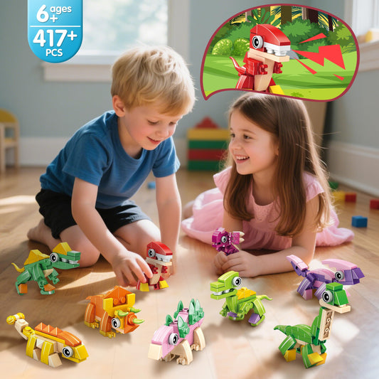 LINAYE dinosaur blocks in action promoting cooperative play and creativity
