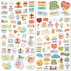 LINAYE Jesus stickers bulk variety designs for crafts and scrapbooks.