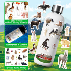 LINAYE farm animal sticker designs for imaginative kids crafts.