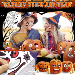 LINAYE no-carving-needed decor for safe kid-friendly pumpkins