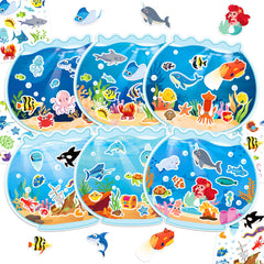 LINAYE ocean stickers with sea life sheets for kids crafts