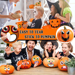 LINAYE pumpkin sticker for medium to large pumpkins, easy to apply and remove.