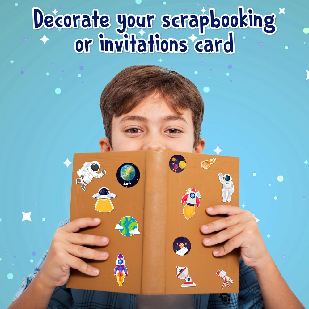 LINAYE space stickers easy peel and reusable for repeated use