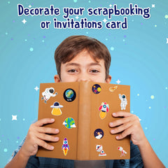 LINAYE space stickers easy peel and reusable for repeated use