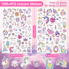 LINAYE unicorn stickers notebook decor for colorful, personalized school projects