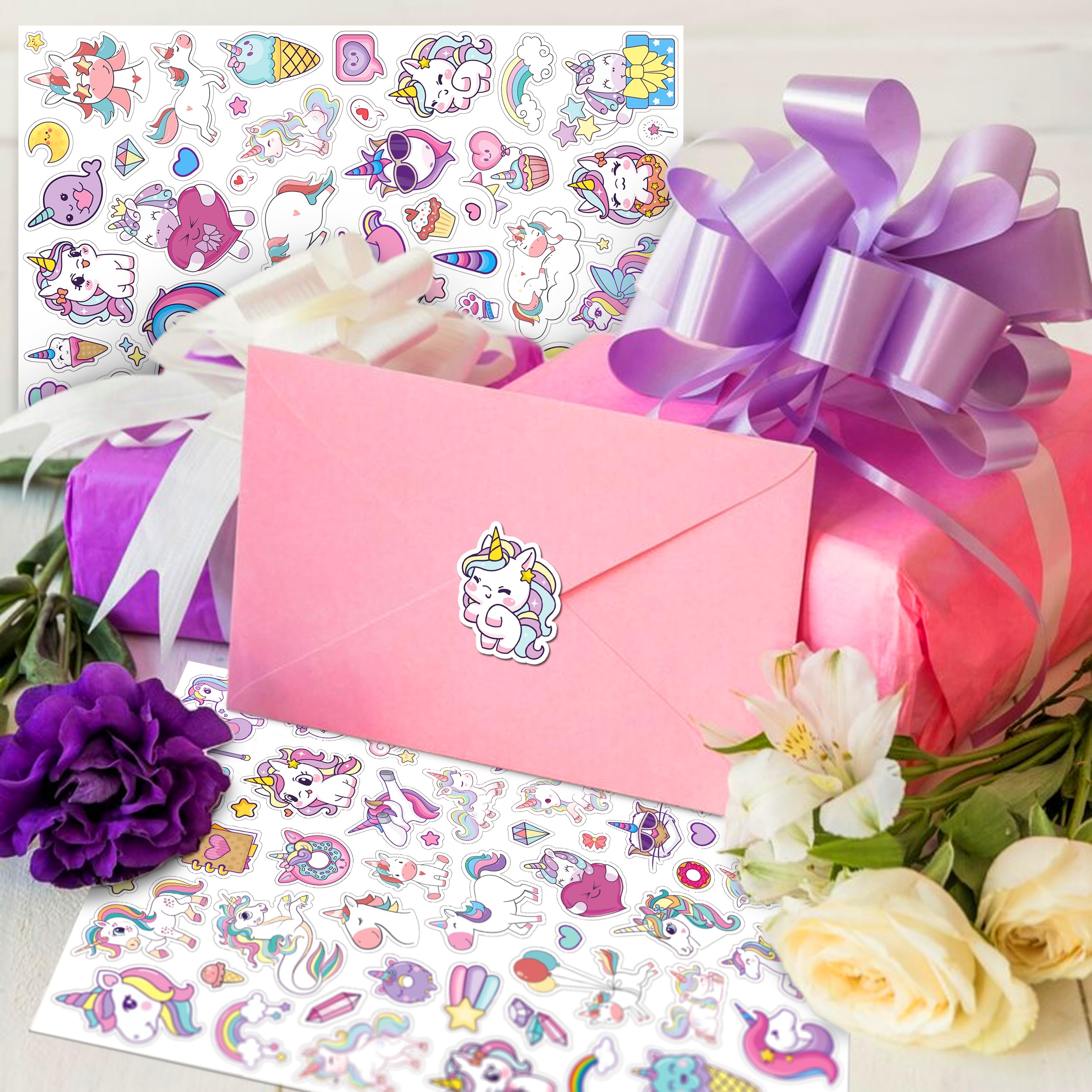 LINAYE unicorn stickers scrapbook and cards for fun gift ideas