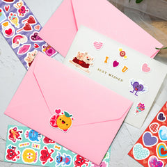 LINAYE Valentines stickers laptops notebooks decorate school supplies with flair