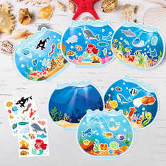 LINAYE waterproof ocean stickers stay put on outdoor crafts