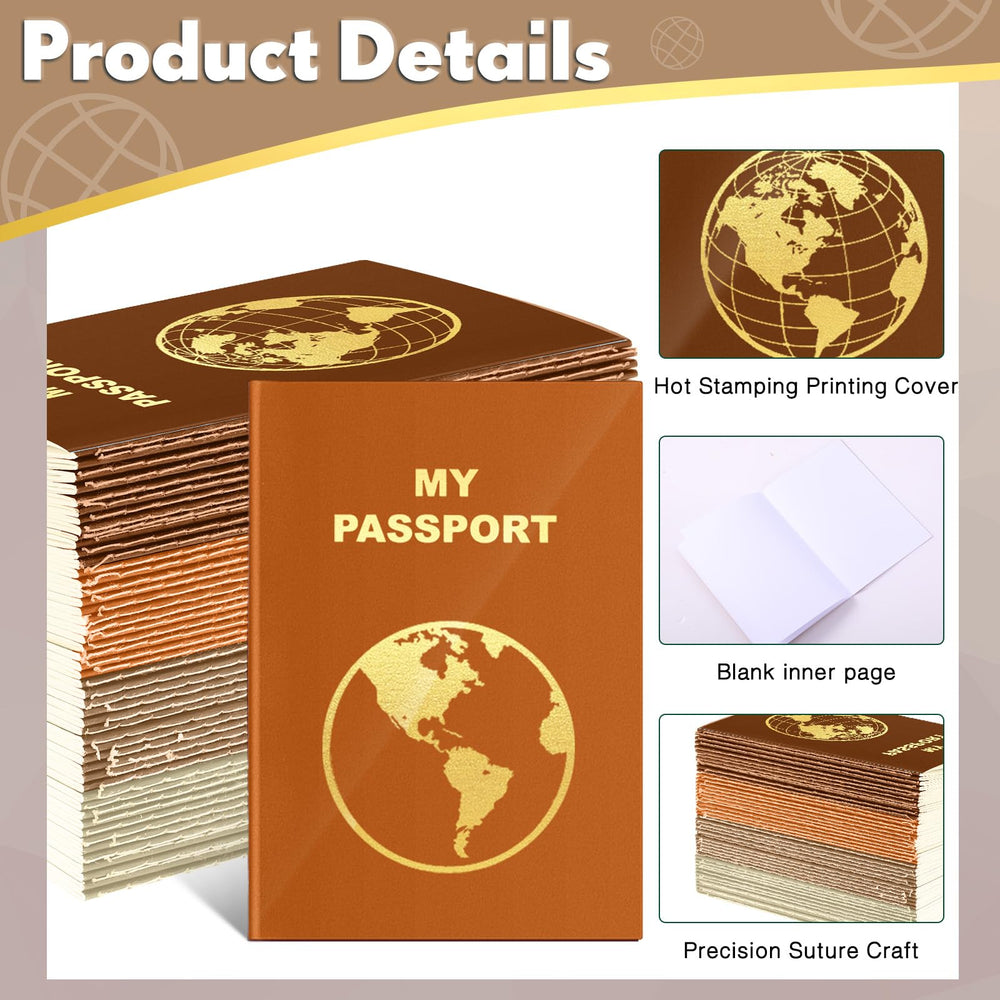 Lincia blank passport notebook with dark brown cover, durable surface for daily use.