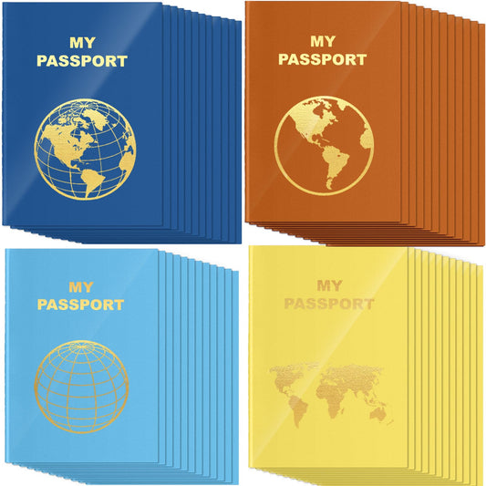 Lincia blank passport book with navy cover, a compact travel journal for notes on the go