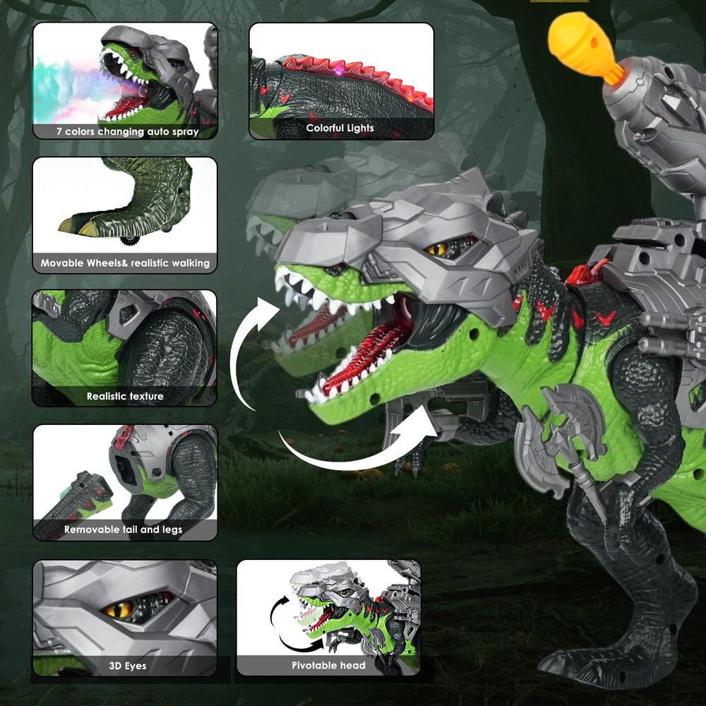 LINEQIC remote control dinosaur roaring for immersive pretend battles