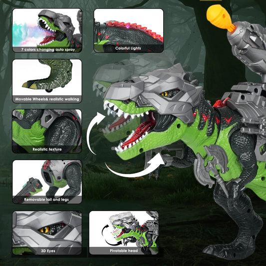 LINEQIC remote control dinosaur roaring for immersive pretend battles
