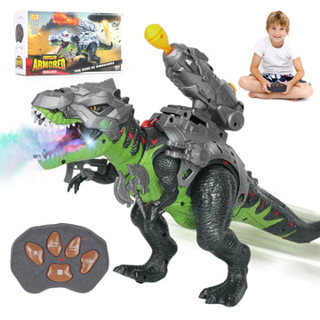 LINEQIC seven-color spray dinosaur with movable legs for interactive play