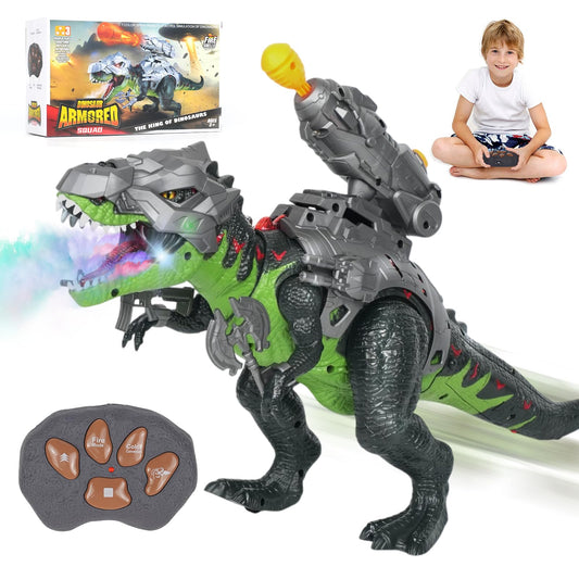 LINEQIC seven-color spray dinosaur with movable legs for interactive play