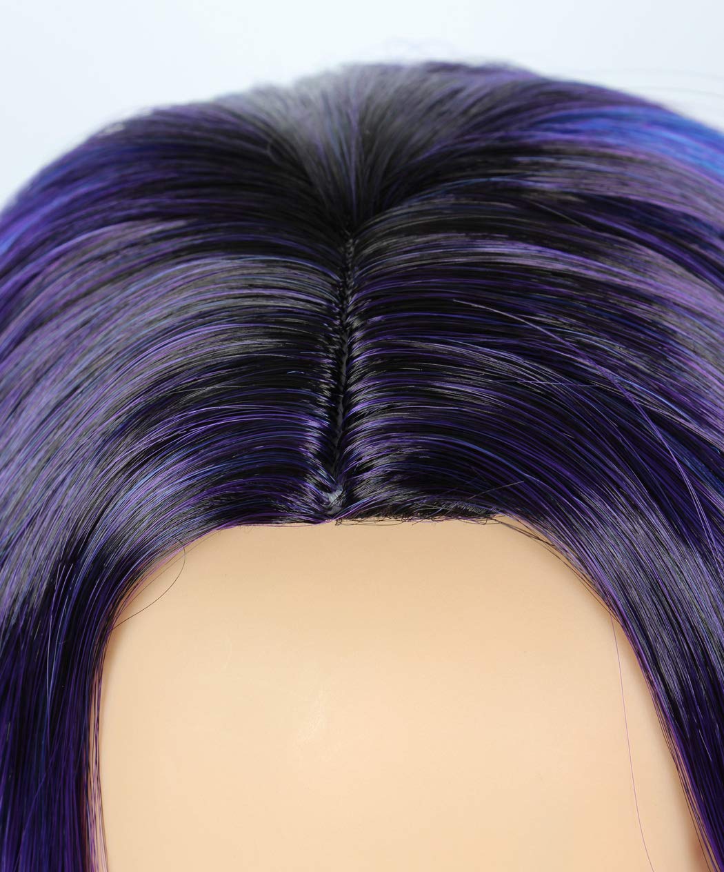 Linfairy kids purple dye wig color as pictured for reference