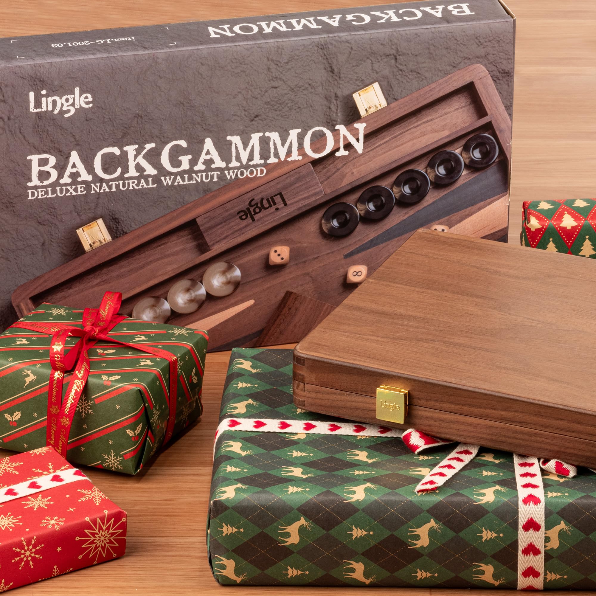 Lingle compact travel backgammon design for on the go.